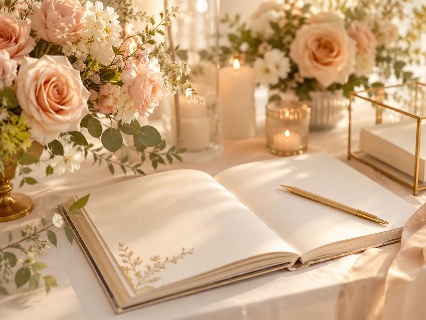 Souvenir de mariage et message d'invités